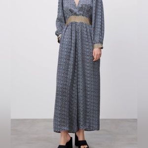Zara geometric print jumpsuit